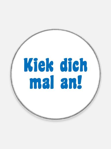 Modell Spruch Berliner - Runder Kühlschrankmagnet - Weiß