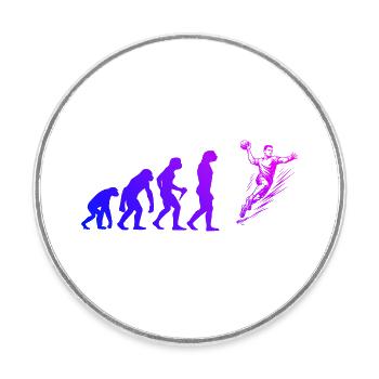 Handball Liebe zum Anziehen für Männer - Runder Kühlschrankmagnet - Weiß - Vorne