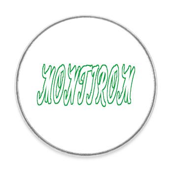 Montirom text - Runder Kühlschrankmagnet - Weiß - Vorne