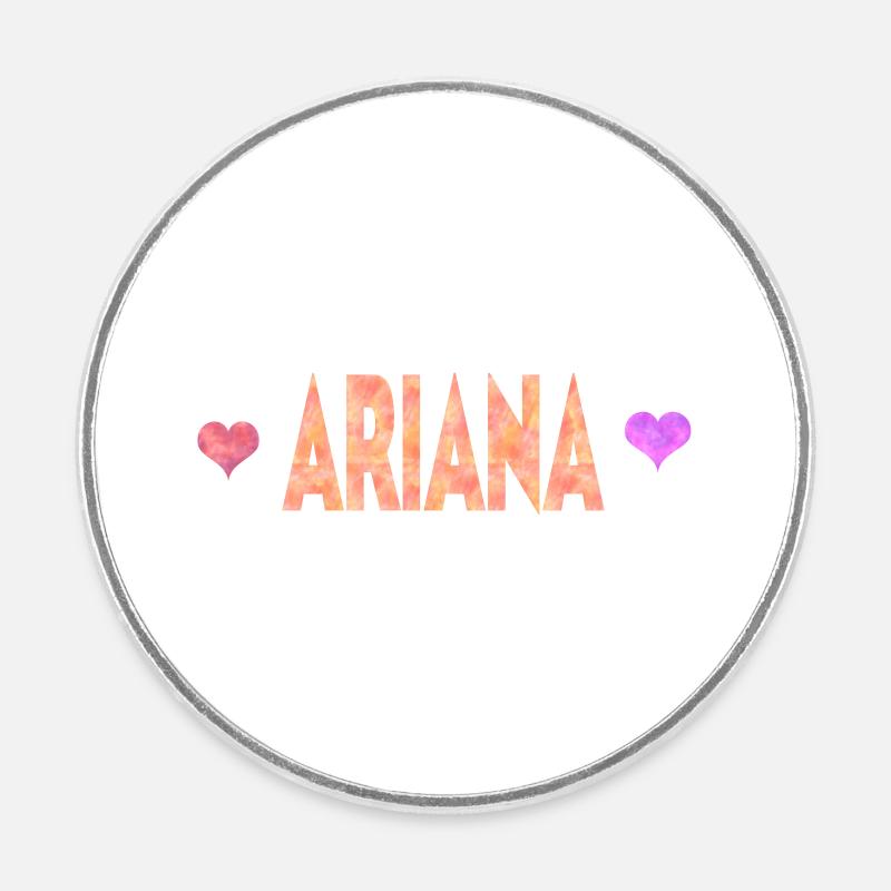 Ariana - Magnet rond - blanc