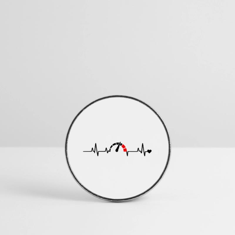 Red Segment Bow Logo Pattern Round  fridge magnet