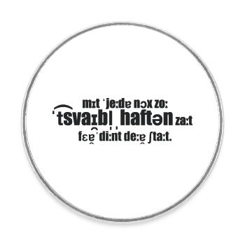 dubious acts - Round  fridge magnet - white - Front