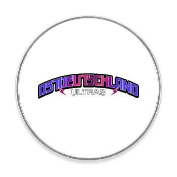 East Germany Ultras Ossis East East Germans - Round  fridge magnet - white - Front