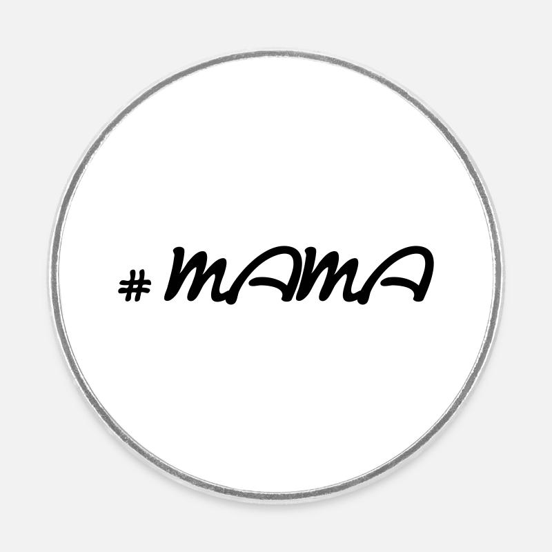 # MAMA Design - Runder Kühlschrankmagnet - Weiß