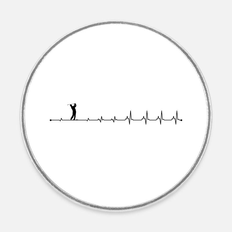 error - Round  fridge magnet - white