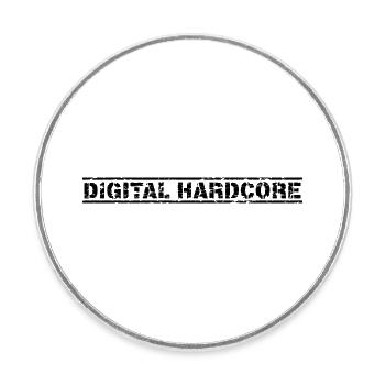 Digital Hardcore - Runder Kühlschrankmagnet - Weiß - Vorne