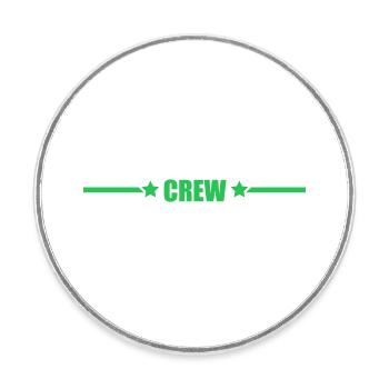 crew - Round  fridge magnet - white - Front