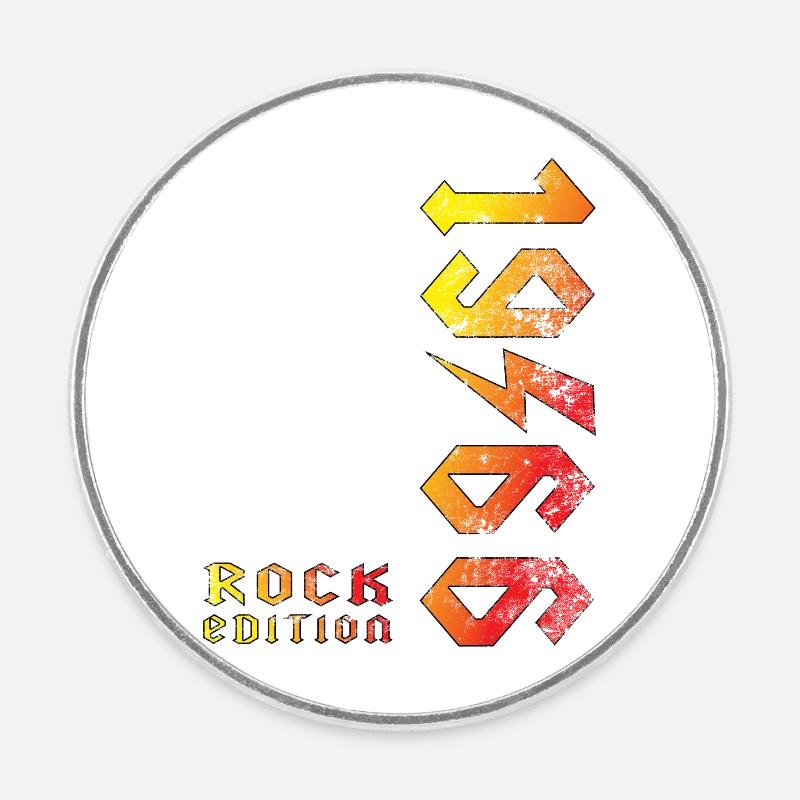 Geburtstag Rock Edition 1966 - Runder Kühlschrankmagnet - Weiß