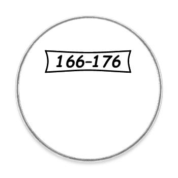Panzerknacker Nummer 166 176 - Runder Kühlschrankmagnet - Weiß - Vorne