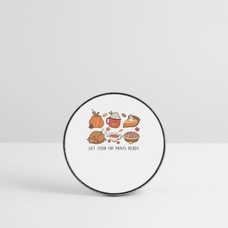 Put on your gouges Thanksgiving Design Round  fridge magnet