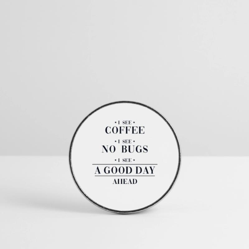 Coffee No Bugs Good Day Developer Coder Programmer Magnet rond