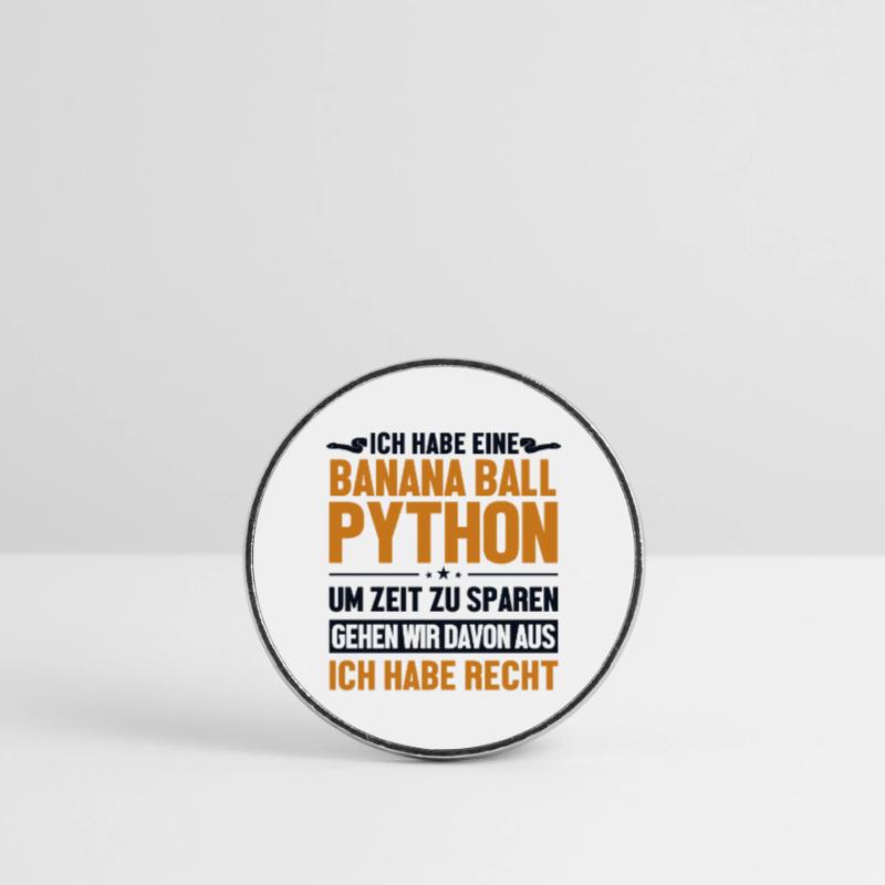 Banana Ball Python hat immer Recht Python Banana Runder Kühlschrankmagnet
