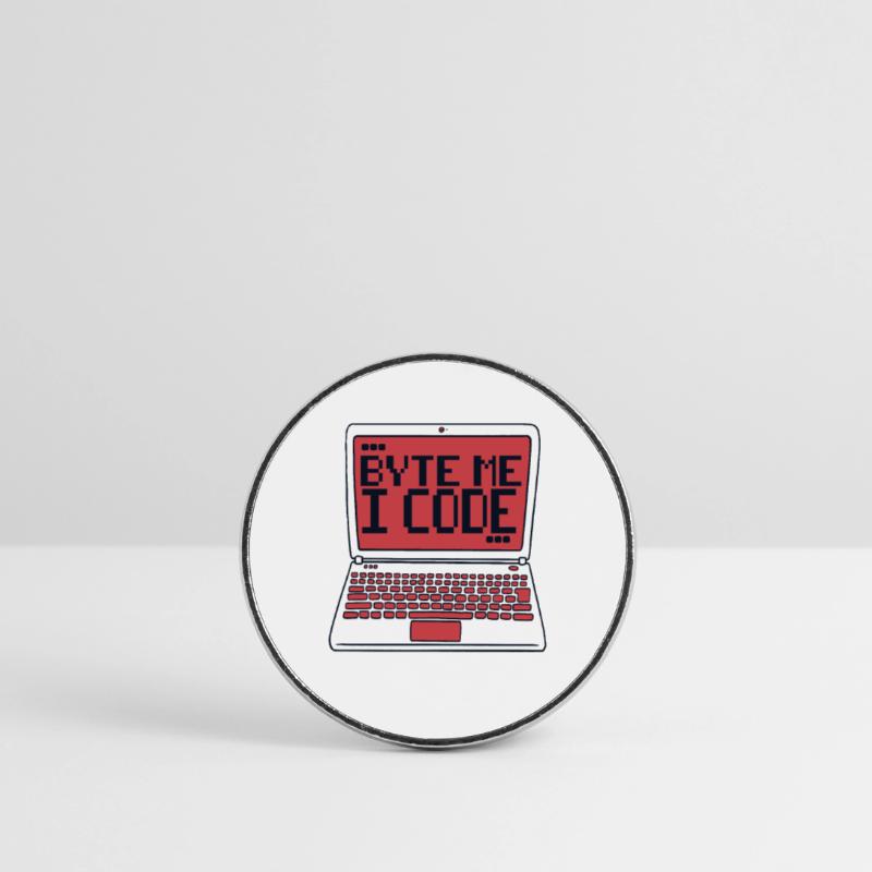 Byte Me I Code Developer Softwareentwickler Runder Kühlschrankmagnet