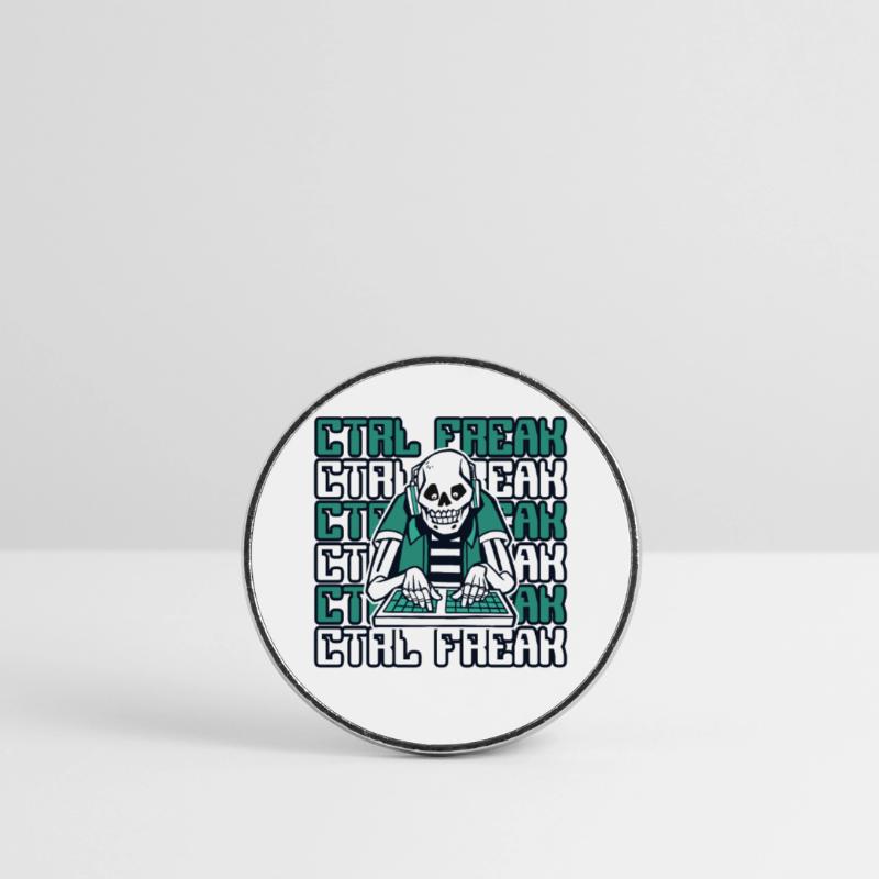 CTRL Freak Software Developer Developer Round  fridge magnet