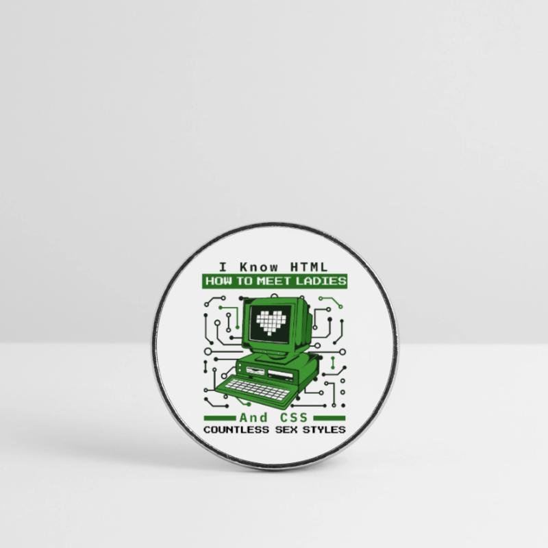 Je sais HTML comment rencontrer Ladies Developer Coder Magnet rond