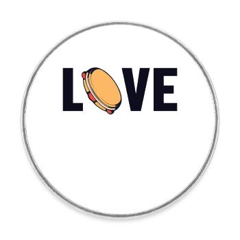 Capoeira Love Ginga Capoeirista Tanz - Runder Kühlschrankmagnet - Weiß - Vorne