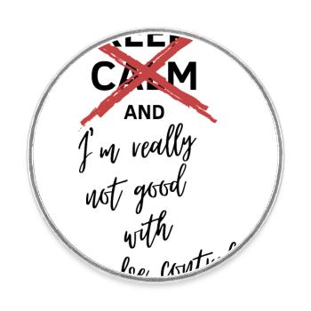 Vampire Academy Keep calm - Round  fridge magnet - white - Front