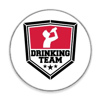 panneau armoira cool logo text alkohol b - Magnet rond - blanc - Devant