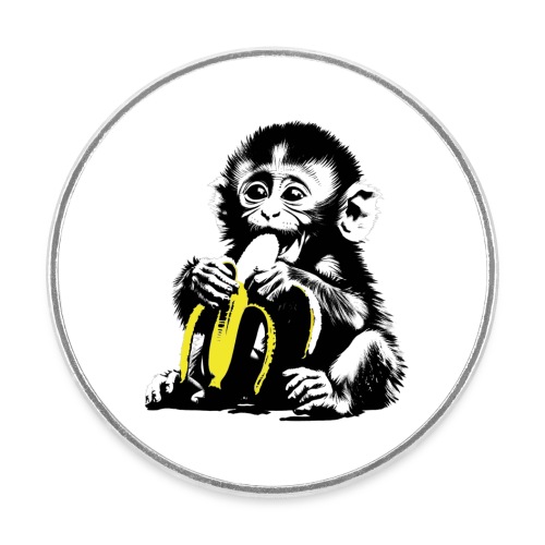 Monkey Baby Monkey Life Affenleben - Runder Kühlschrankmagnet