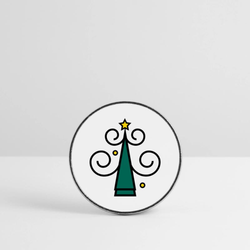 Icône de sapin de Noël z1 Magnet rond