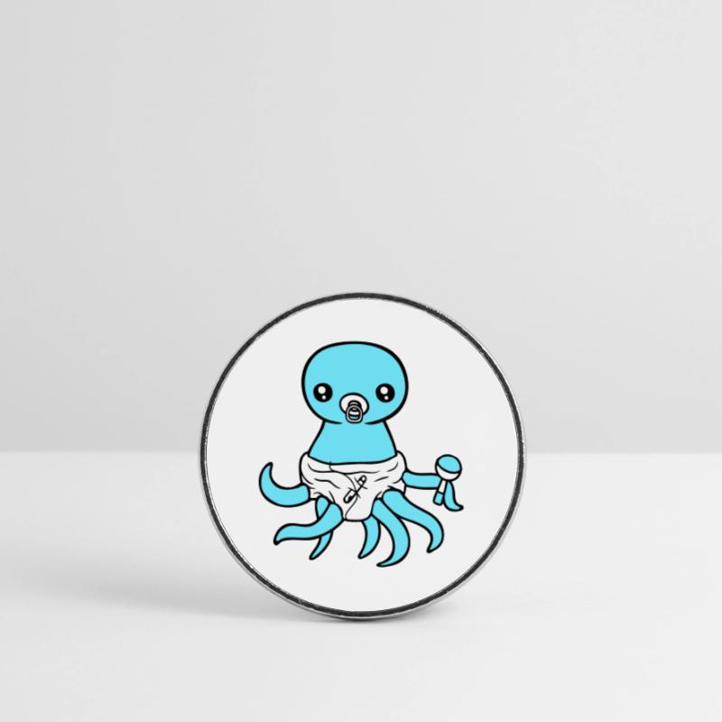 Octopus Bébé Hochet Couche Sucette Enfant Né Magnet rond