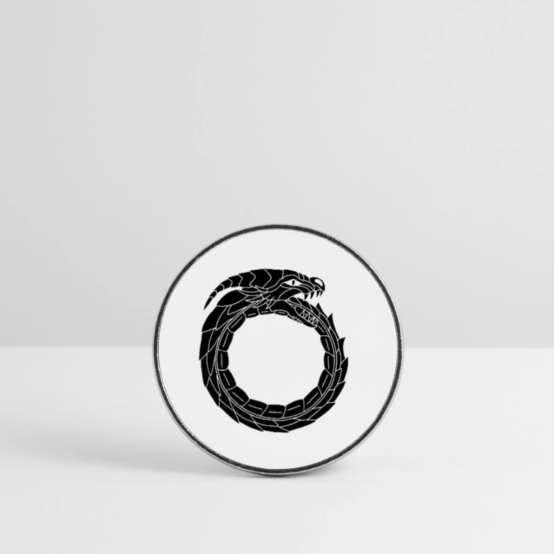 Devouring Black Dragon Round  fridge magnet