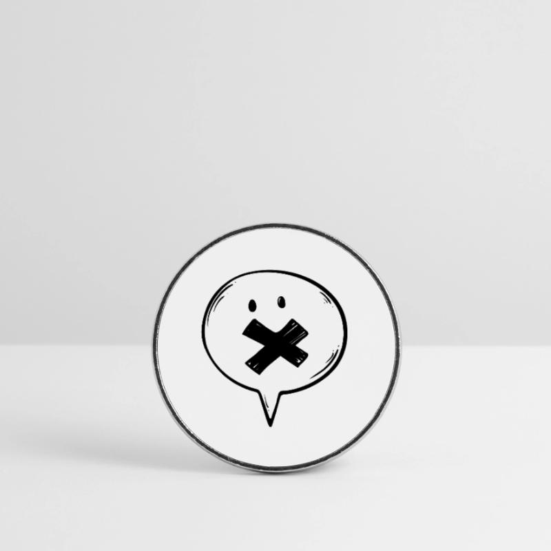 Muette de la bulle de dialogue Magnet rond