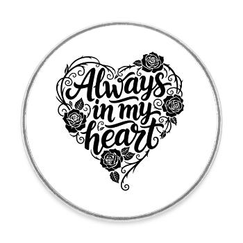 Tattoo Calligraphy Design You are my peace  - Runder Kühlschrankmagnet - Weiß - Vorne