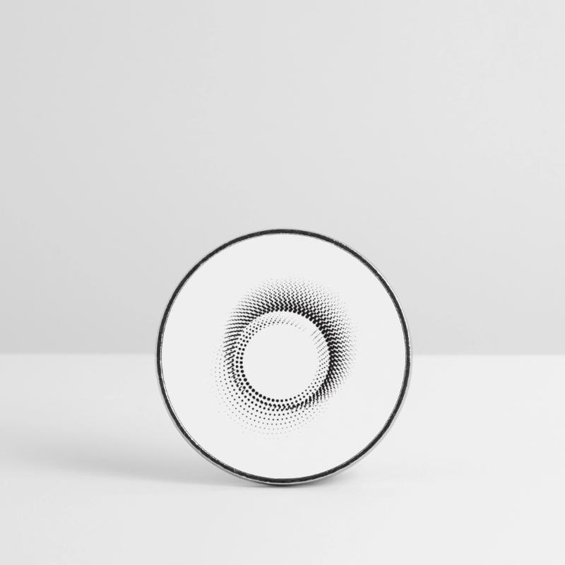 Halo Dot Ring Pattern Round  fridge magnet