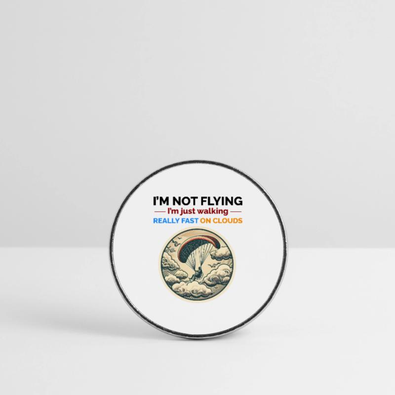 Paramotor Pilot Paramotoring Powered Paraglider Round  fridge magnet