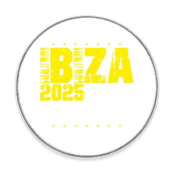 Ibiza 2025 Team - Round  fridge magnet - white - Front