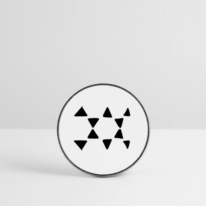 Triangular Pattern Triangular Shapes Round  fridge magnet