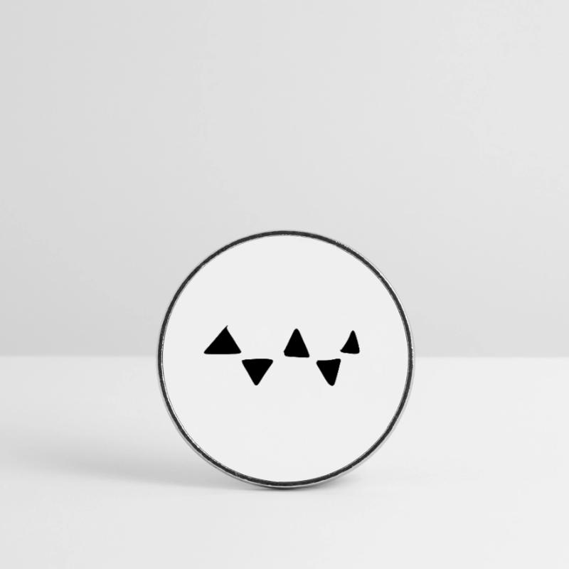 Triangular Pattern Triangular Shapes Round  fridge magnet