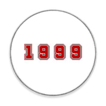 Numéro de l’année 1999 - Magnet rond - blanc - Devant