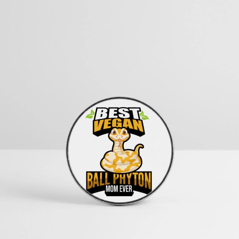 King Python Round  fridge magnet