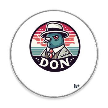 La colombe du Don - Magnet rond - blanc - Devant