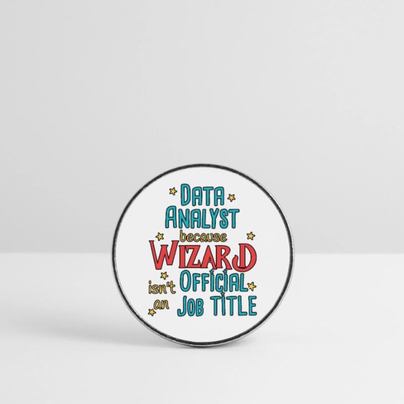 Data Analyst Wizard Round  fridge magnet