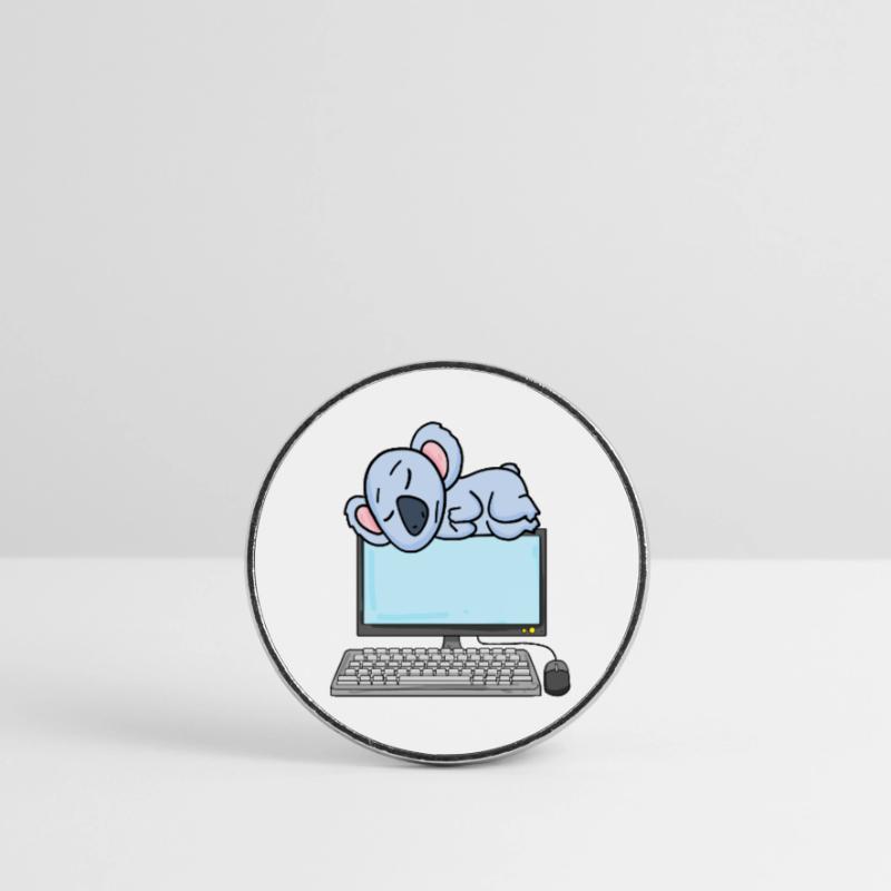 Koala Computer Nerd Programmierer Geschenk Runder Kühlschrankmagnet