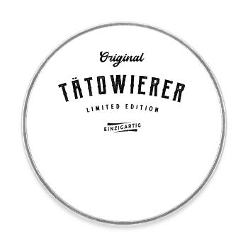 Tätowierer Limited Edition Tattoostudio Lustiges - Runder Kühlschrankmagnet - Weiß - Vorne