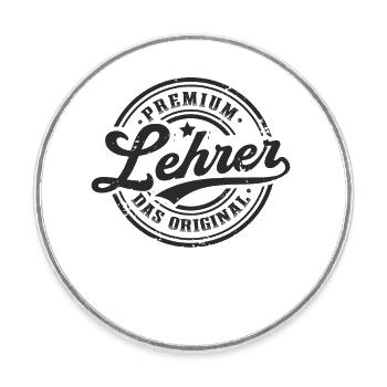 Lehrer Original Abschluss Lustiges Klassenlehrer - Runder Kühlschrankmagnet - Weiß - Vorne