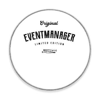 Eventmanager Limited Edition Event Manager - Runder Kühlschrankmagnet - Weiß - Vorne