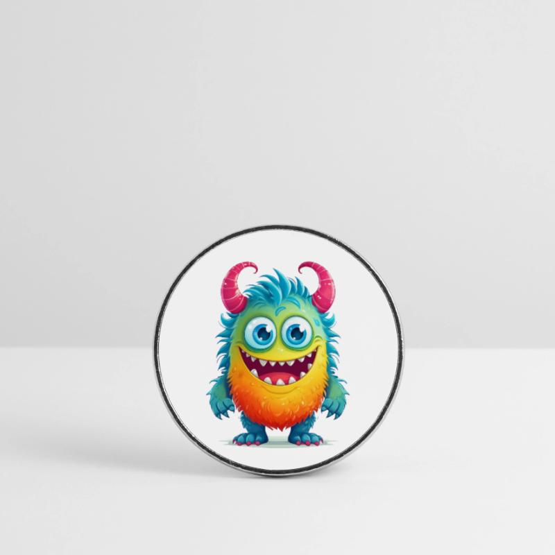 Monstre mignon Magnet rond