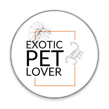 Exotic Pet Lover - Runder Kühlschrankmagnet - Weiß - Vorne