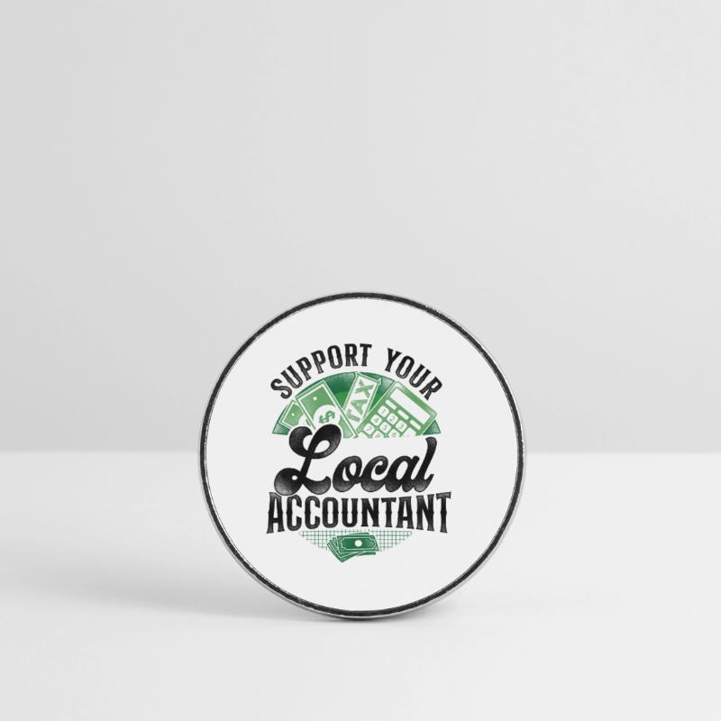 Comptable Comptable Comptable Comptabilité Magnet rond
