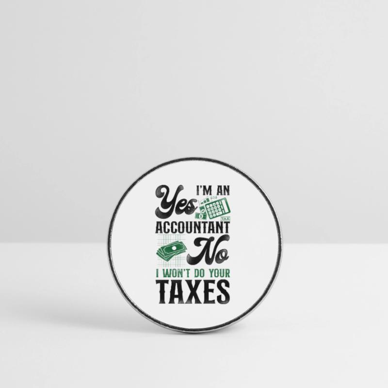 Comptable Comptable Comptable Comptabilité Magnet rond