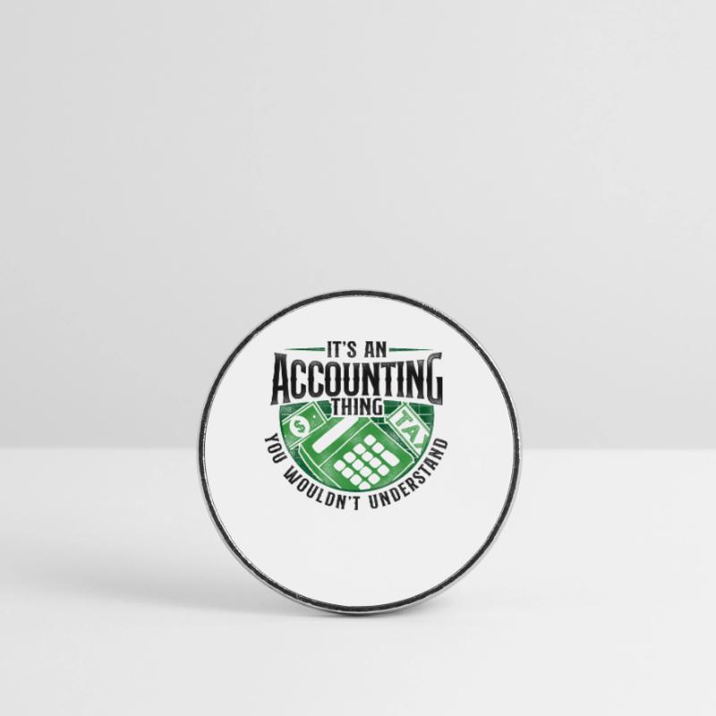 Comptable Comptable Comptable Comptabilité Magnet rond
