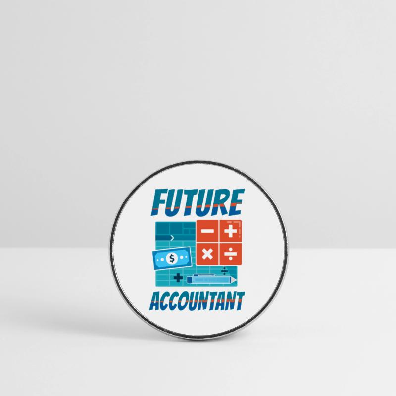 Comptable Comptable Comptable Comptabilité Magnet rond