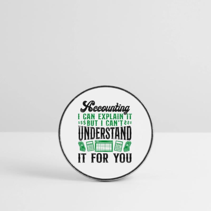 Comptable Comptable Comptable Comptabilité Magnet rond