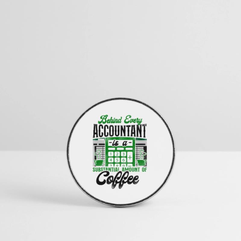 Comptable Comptable Comptable Comptabilité Magnet rond