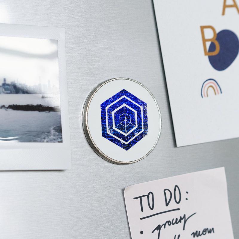 Runder Kühlschrankmagnet